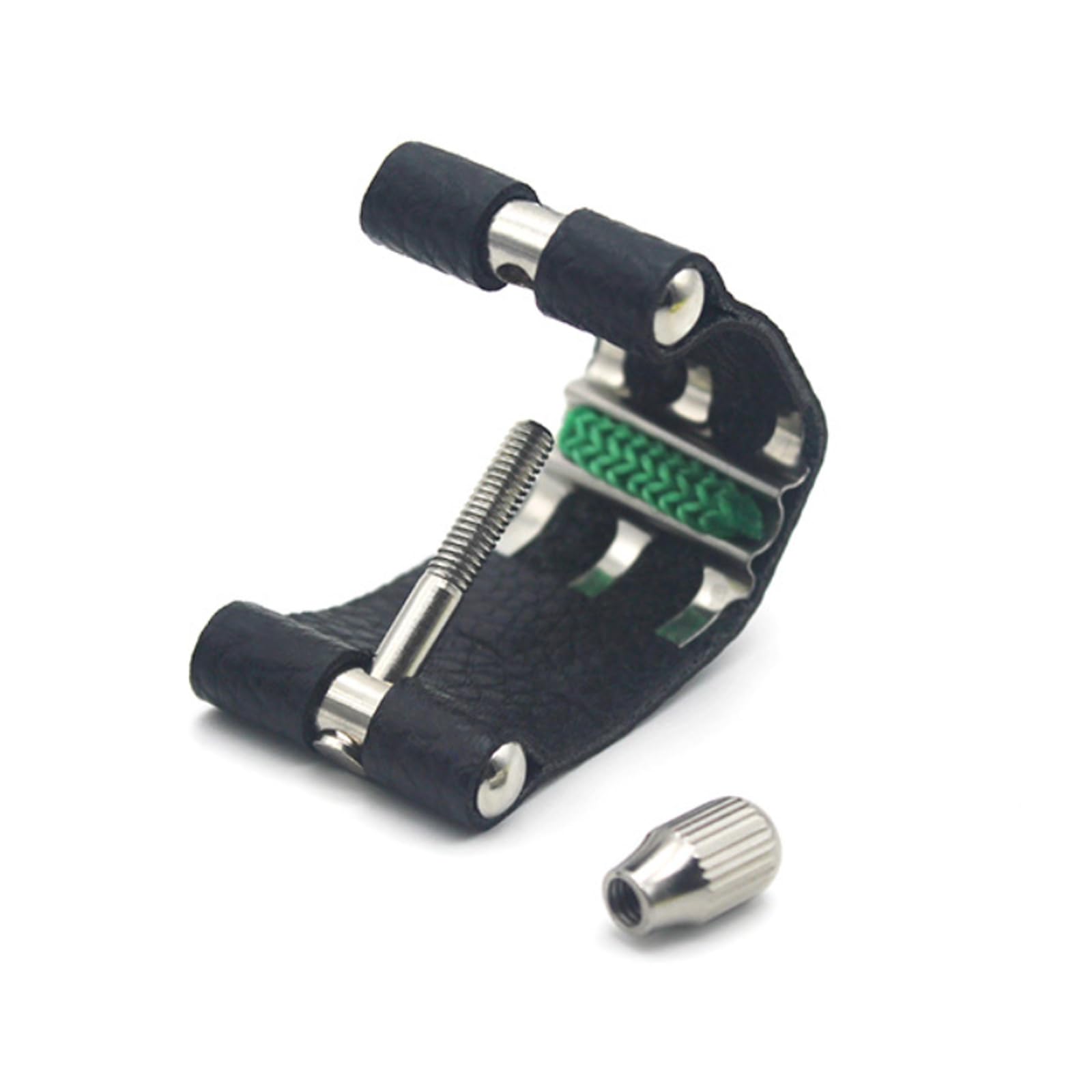 Cashbeat Tenor Saxophone Ligature   Sturdy Synthetic Leather, Adjustable, Secure Fit, For Standard Tenor Saxophone, Easy Install