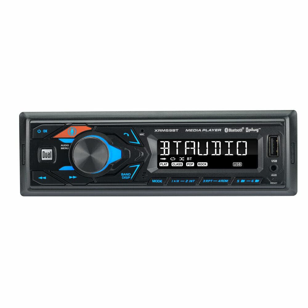 Dual Single Din Mechless Bluetooth Usb And Aux Digital Receiver