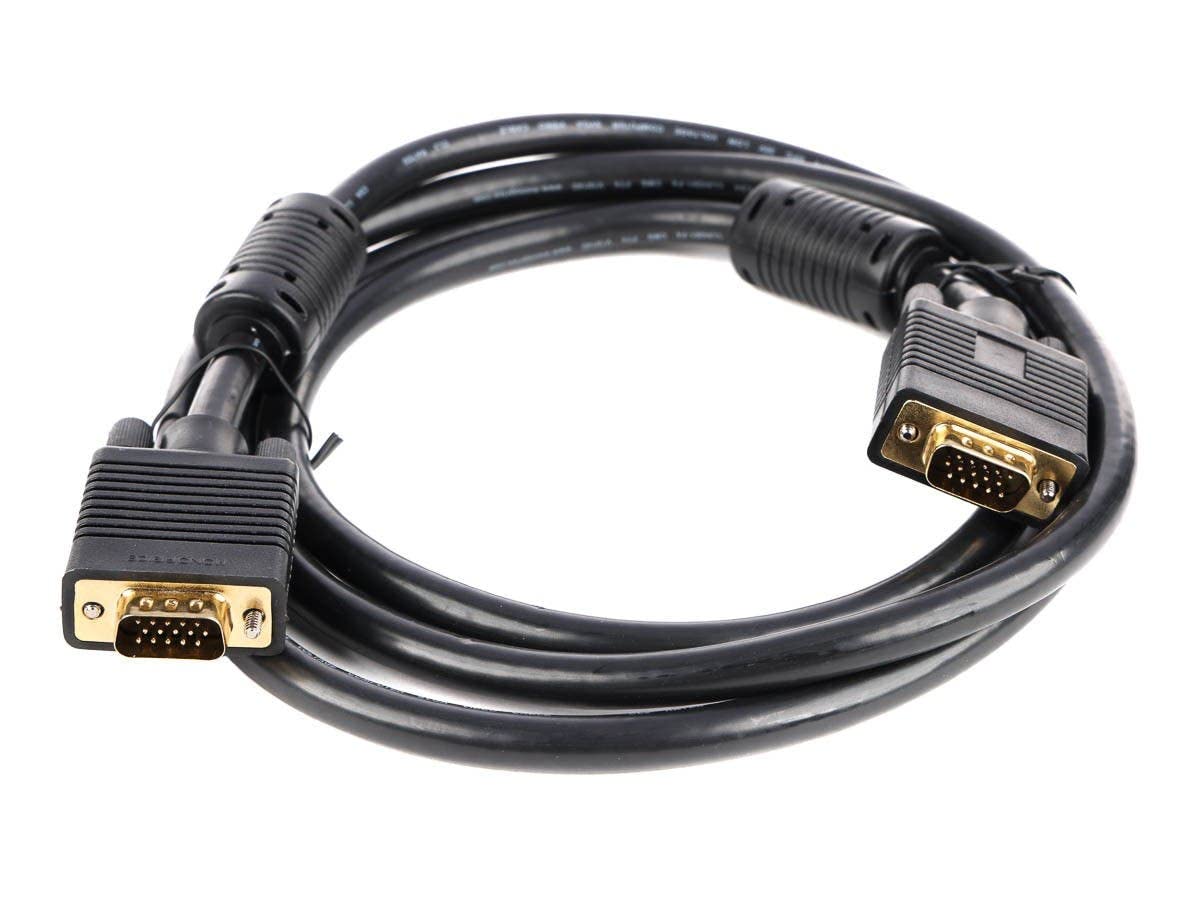 Monoprice 6Ft Svga Super Vga M/M Monitor Cable W/ Ferrites (Gold Plated)