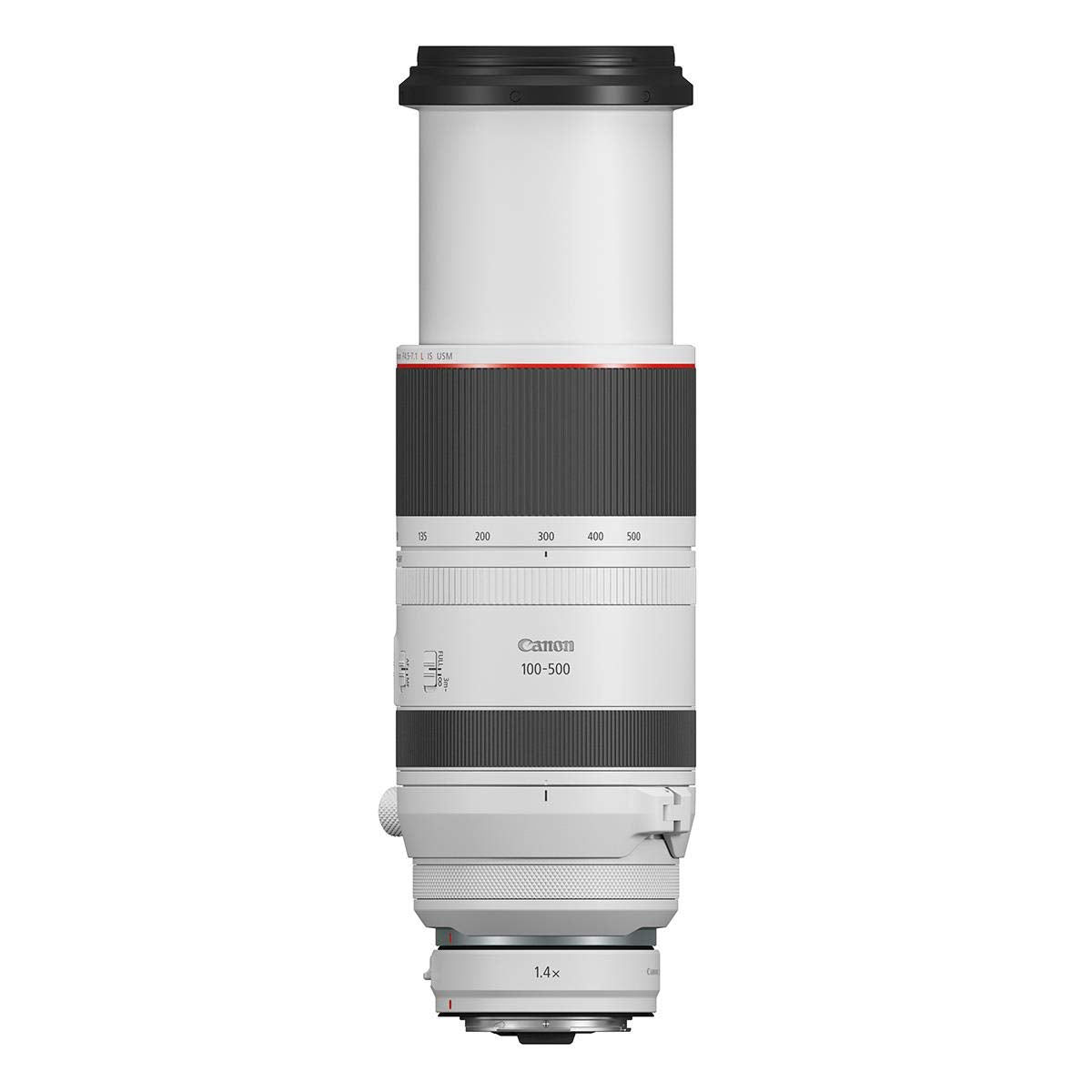 Canon RF100 500mm F4.5 7.1 L is USM Lens, Super Telephoto Zoom Lens, Compatible with EOS R Series Mirrorless Cameras, White