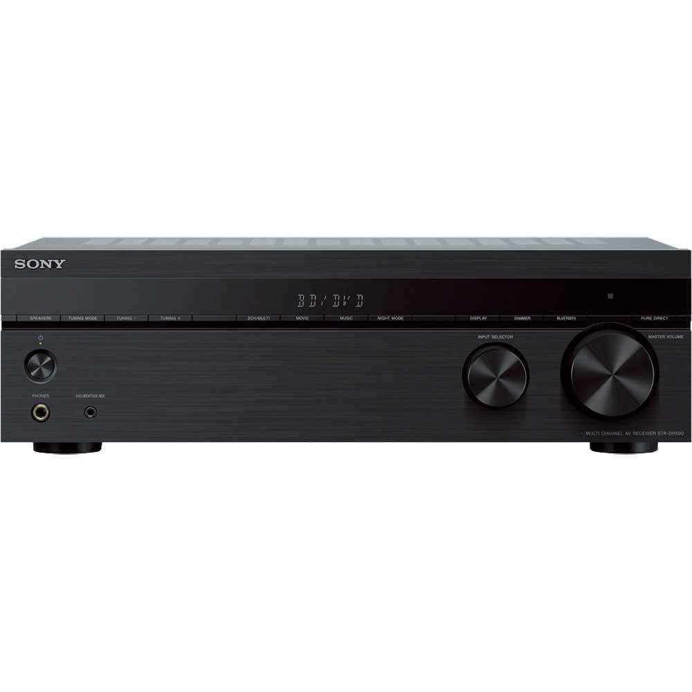 Sony STRDH590 5.2 Channel Surround Sound Home Theater Receiver: 4K HDR AV Receiver with Bluetooth,Black