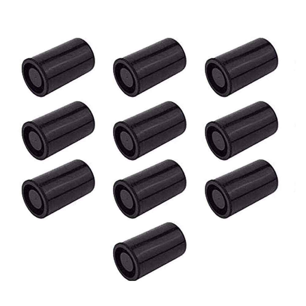 35Mm Caliber Plastic Film Canisters With Caps  10Pc (Black)