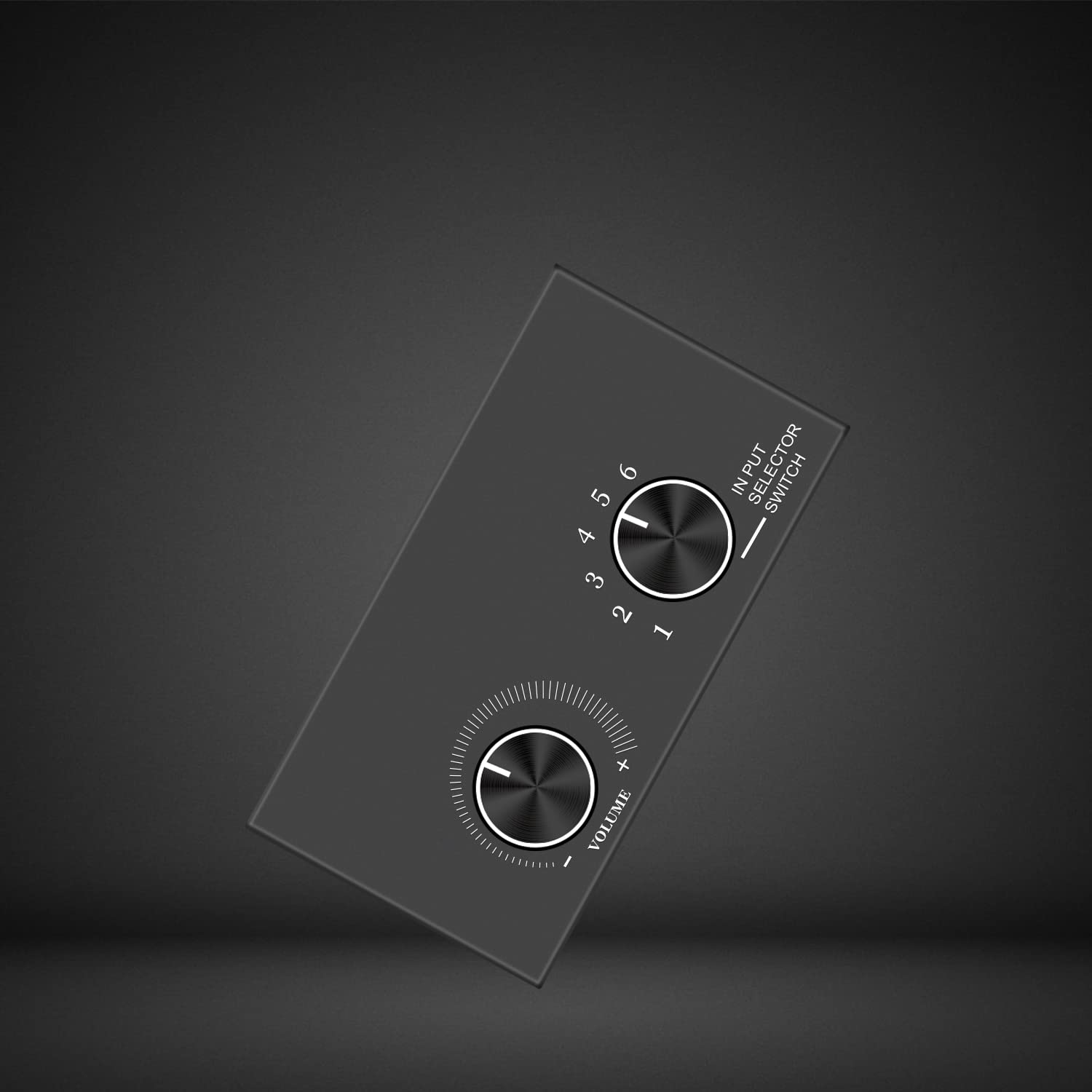 6 Way Audio Switcher, 3.5Mm (1/8'') Stereo Audio Switcher, Plug & Play Compatible With Pc, Laptop, Mp3, Mp4, Headphone, Game Sys