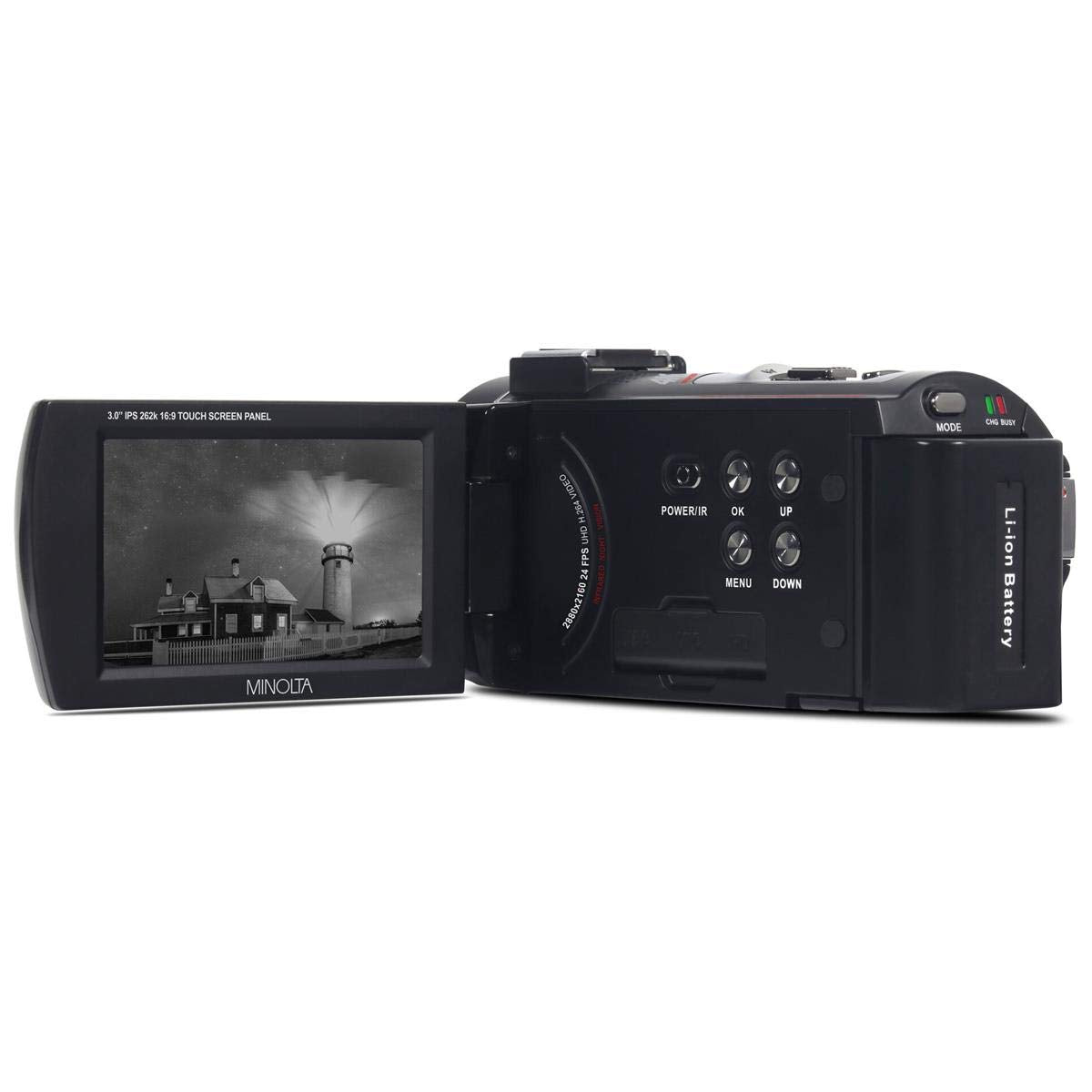 Minolta 4K Ultra Hd 30 Mega Pixels Night Vision Digital Camcorder, Mn4K20Nv