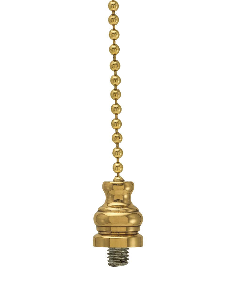 Ceiling Fan Pull Adapter, Polished Brass Finish 12'' H
