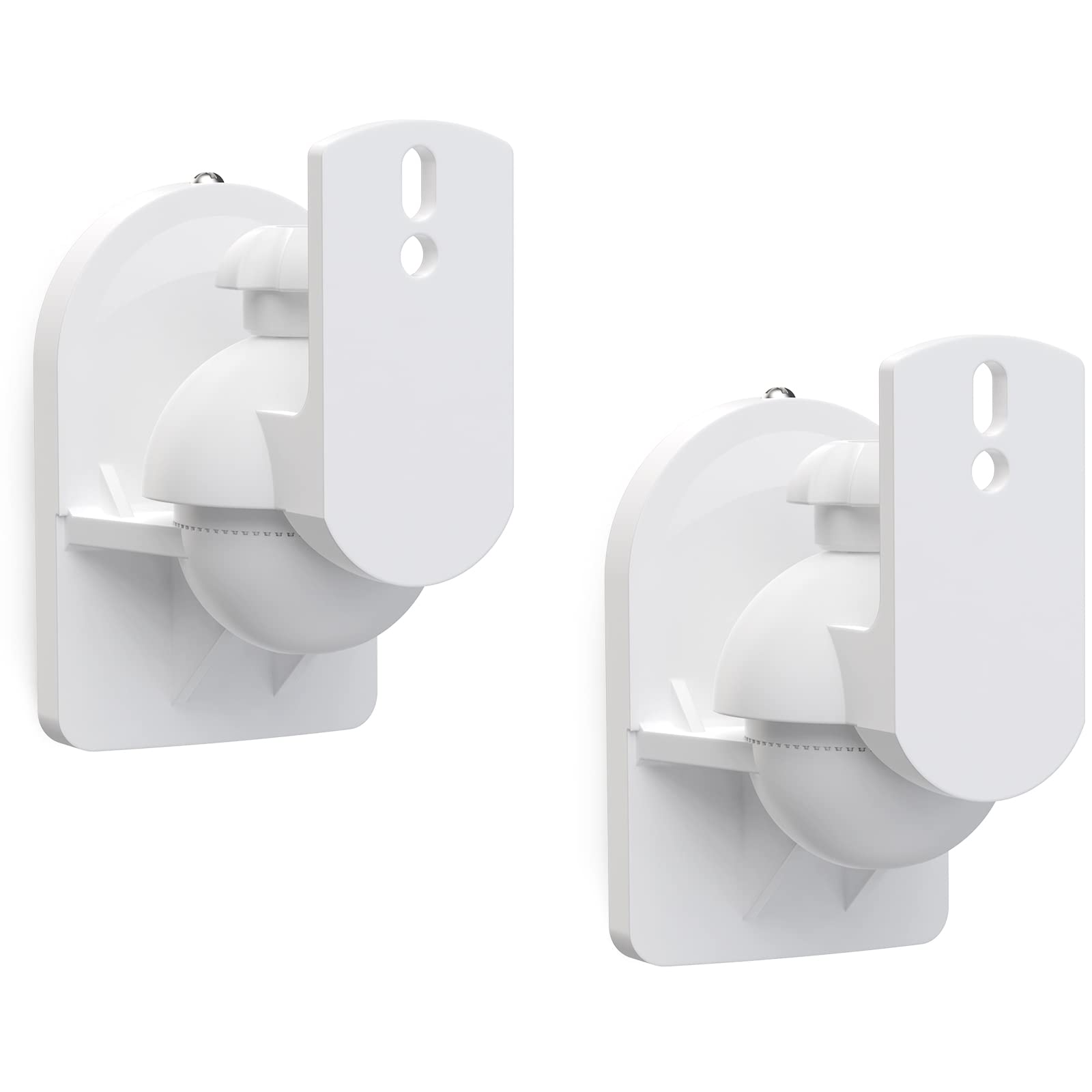 WALI Speaker Wall Mounts, Bookshelf Speaker Wall Mount Brackets, Surround Sound Speaker Mounts, Hold up to 7.7 lbs, (SWM202 W), 2 Pack, White