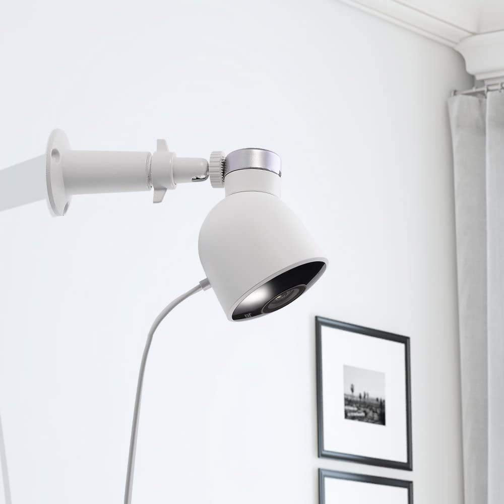 Vomenc Compatible For Nest Cam Wall Mount Versatile Aluminum Bracket Compatible For Nest Cam Outdoor Security Camera (1Pack)