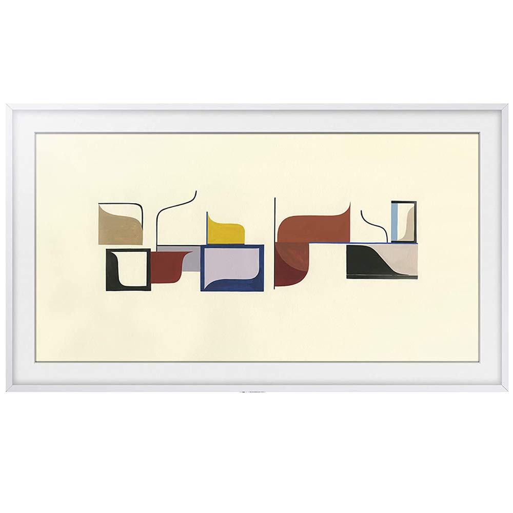 SAMSUNG 50-inch Class The Frame Customizable Bezel - White (SCFT50WT/ZA, 2020 Model)