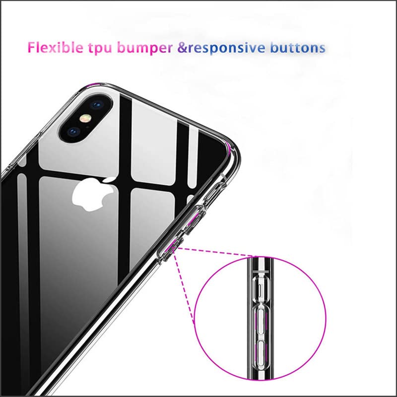 Yqinhhme Phone Case For Honor X8B (6.7''), Clear Tpu Soft Silicone Cover [Ultra Thin X Anti Yellow] Shockproof Anti Drop Protect