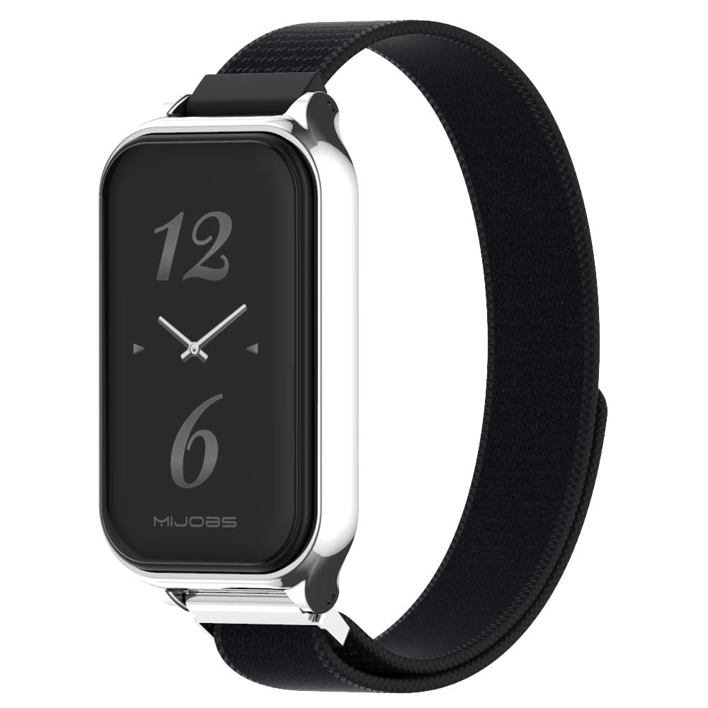 Mijobs Strap For Amazfit Band 7 Nylon Replacement Strap Watch Wristband Smart Bracelet Accessories For Amazfit 7 Fit Band
