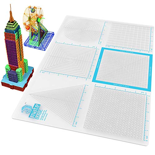 3Dmate Base   Transparent 3D Pen Mat 18 X 12 Inches With Fuse And Join Area   Flexible Two Sided Heat Resistant Silicone   3D Pe
