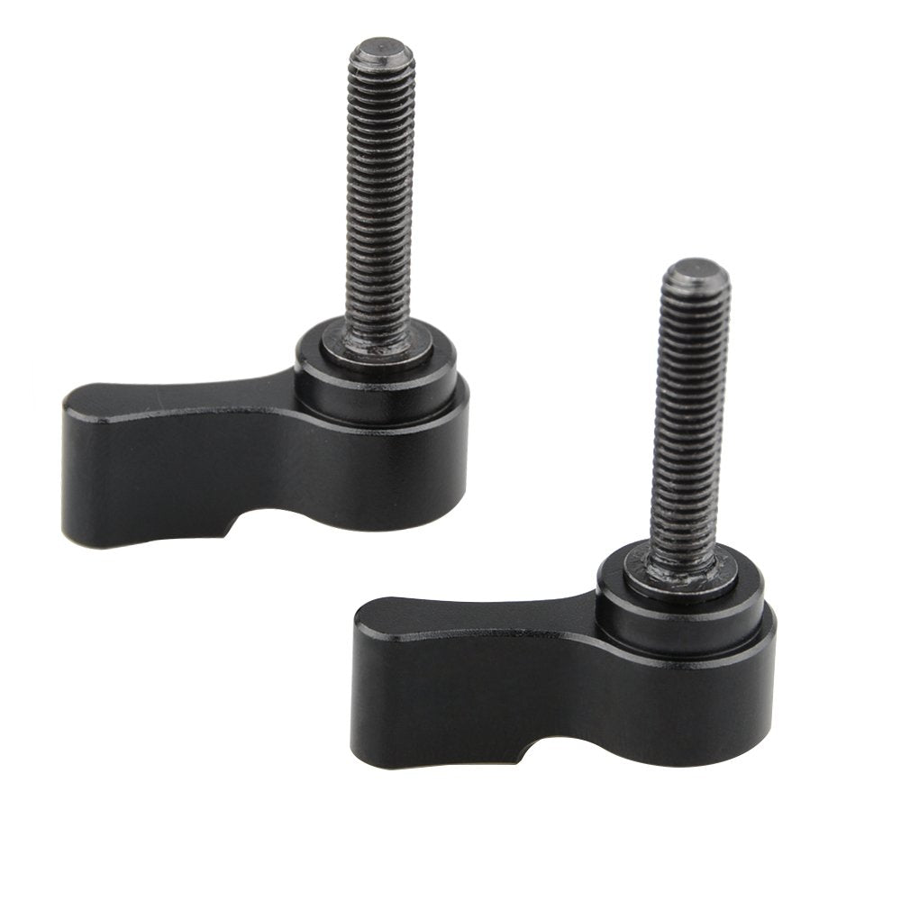 CAMVATE M5 Male Threading(22.5mm Long) Rotating Knob Adjustable Thumb Lever Screw (Black) - 1511