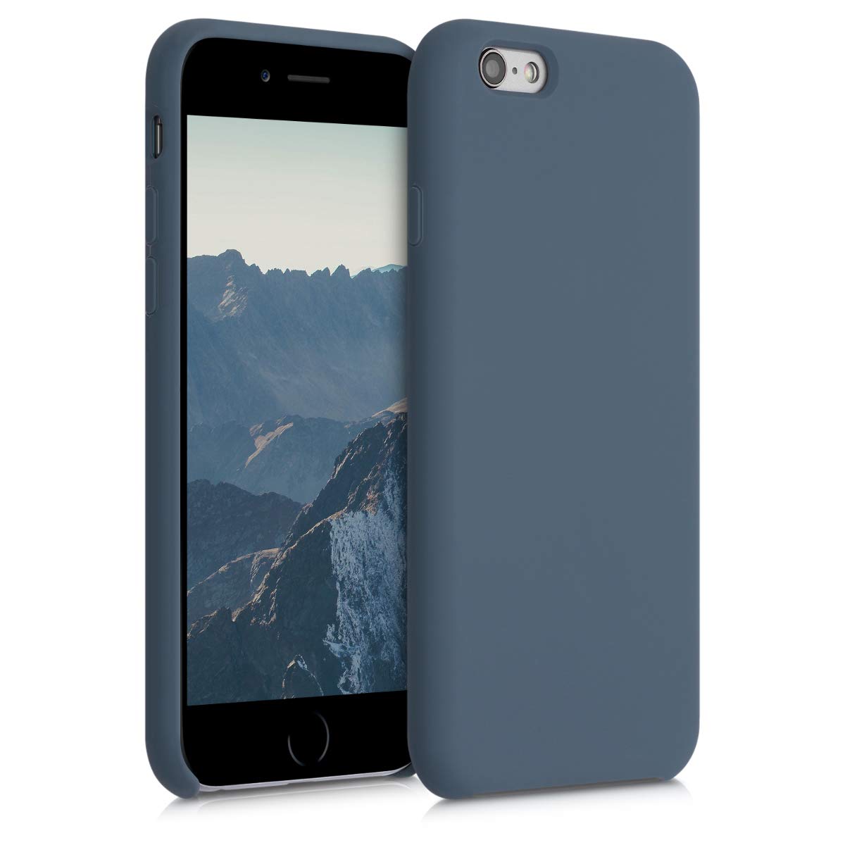 Kwmobile Case Compatible With Apple Iphone 6 / 6S Case   Tpu Silicone Phone Cover With Soft Finish   Dark Slate