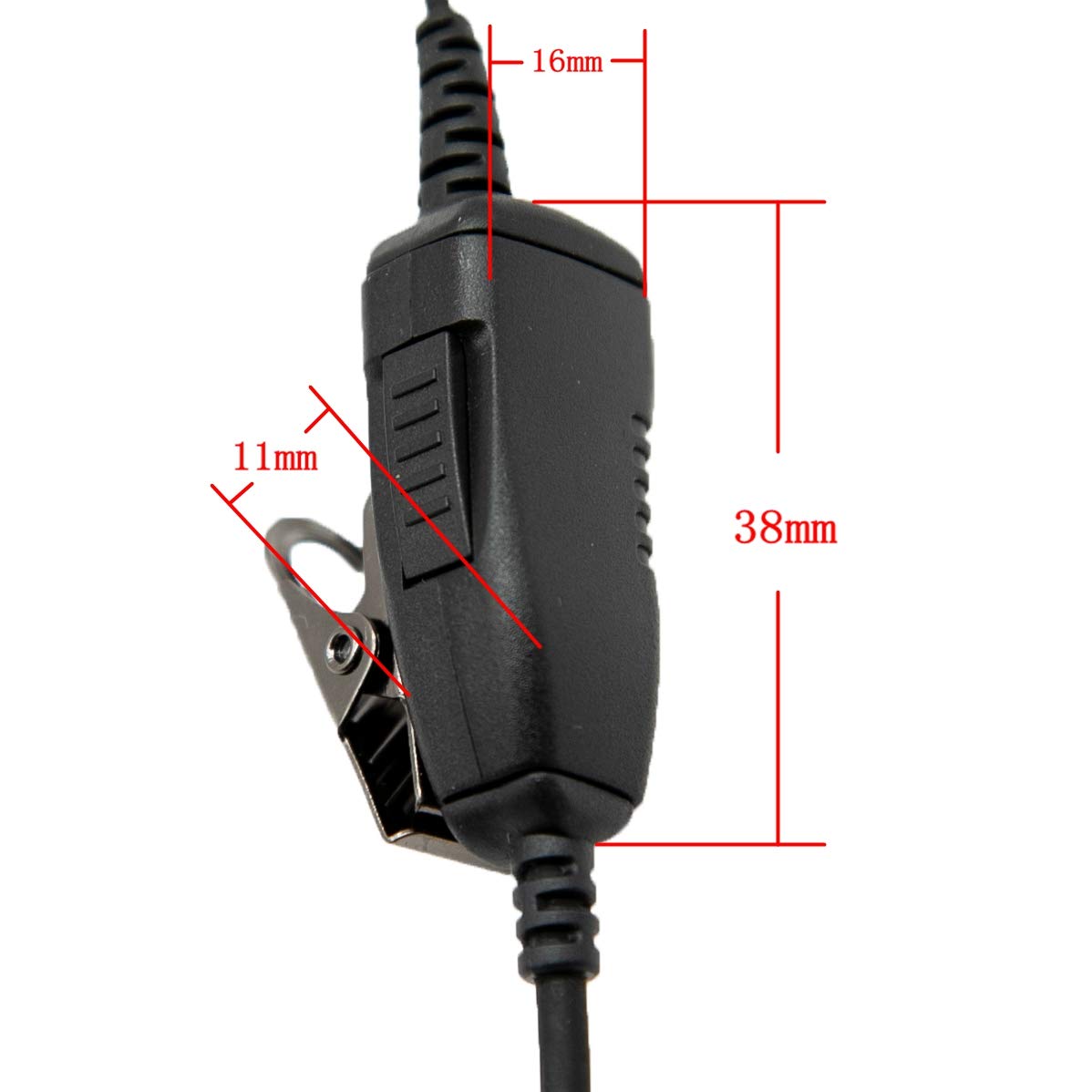 Jeuyoede G Shape Cp185 Single Wire Headset Surveillance Earpiece Mic Compatible With Motorola Two Way Radio Rmm2050 Rmu2080 Xu26