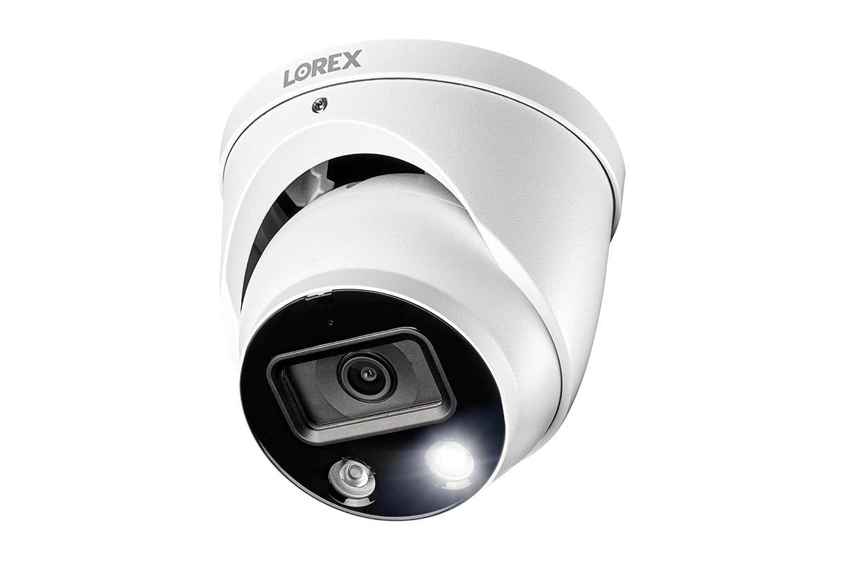 Lorex 4K Ultra Hd Smart Deterrence Indoor/Outdoor Ip Metal Dome Security Add On Camera With Smart Motion Detection Plus | Two Way Talk Audio (Requires Recorder)