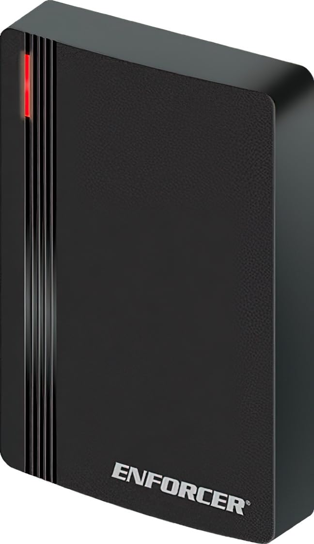 Seco-Larm PR-2125-PQ Enforcer Wiegand Proximity Reader; 9-24 VDC Operation; Built-in Buzzer for External Alarm Input; Multicolor