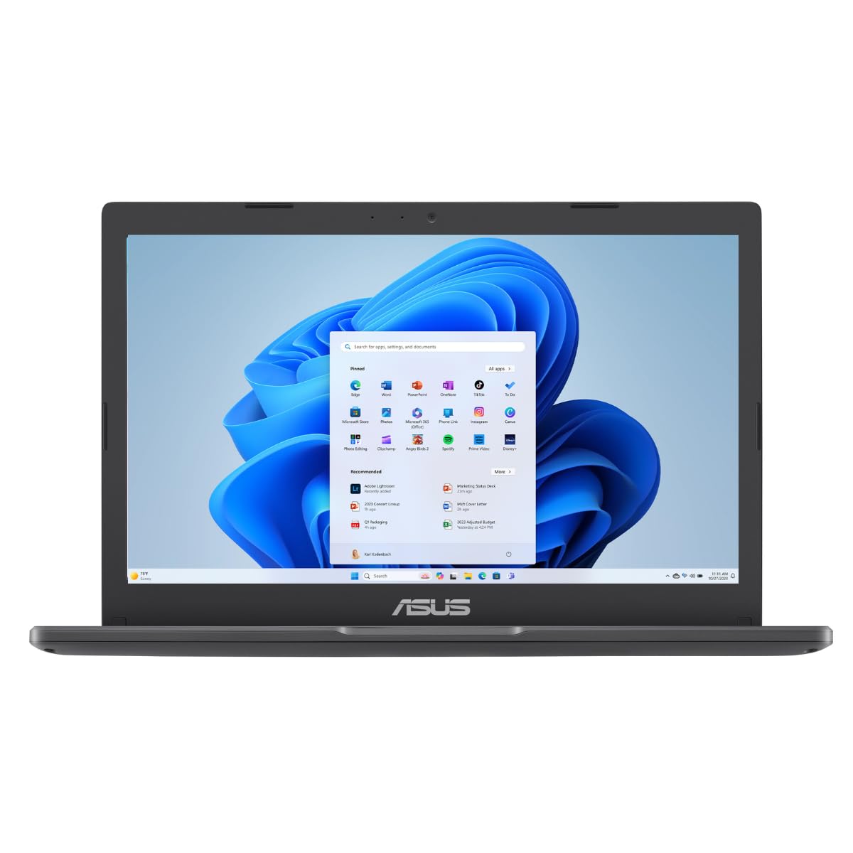 Asus 2024 Vivobook Go 11.6    Hd Laptop, Intel Celeron N4500, Intel Graphics, 4Gb, 128Gb, Windows 11 Home In S Mode, Star Black,