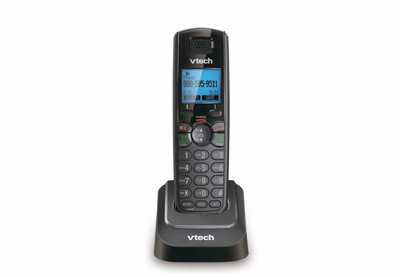 VTech DS6101-11 DECT 6.0 2-Line Accessory Handset Cordless Phone, Black