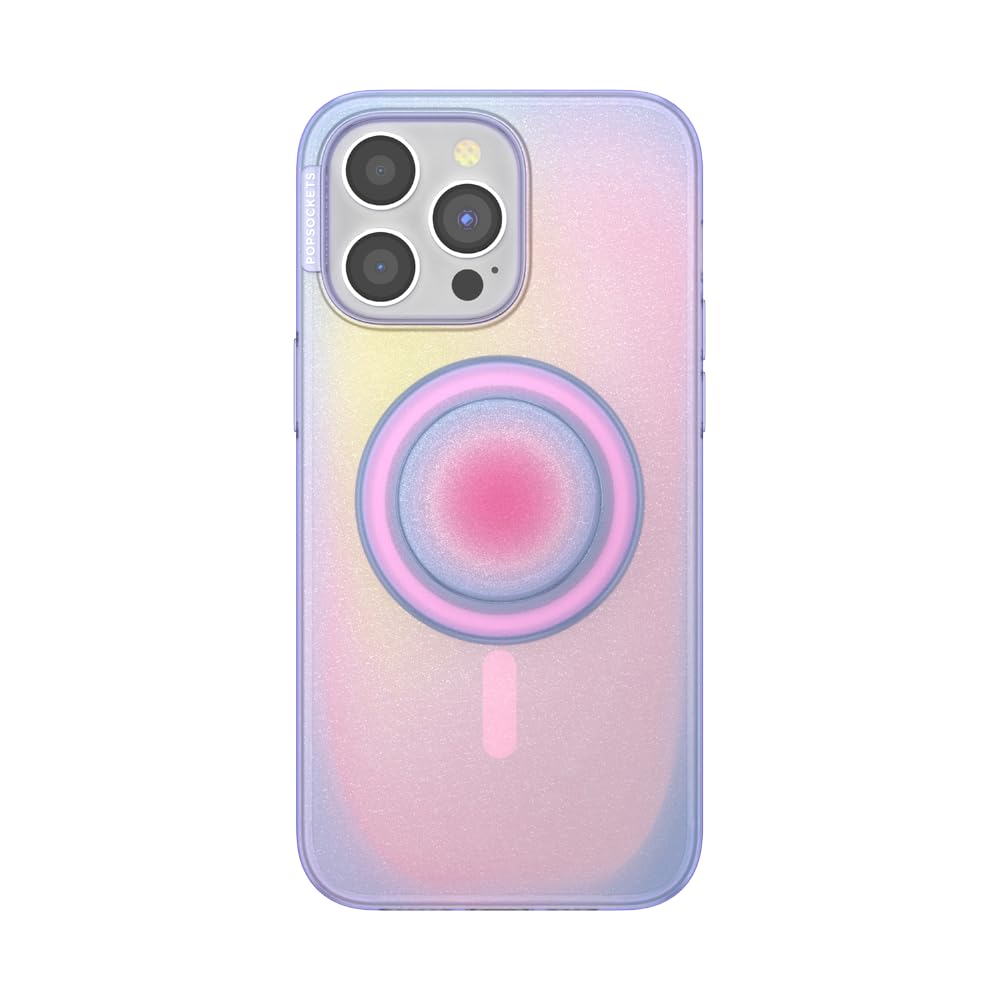 Popsockets Iphone 15 Pro Max Case With Round Phone Grip Compatible With Magsafe, Phone Case For Iphone 15 Pro Max, Wireless Char