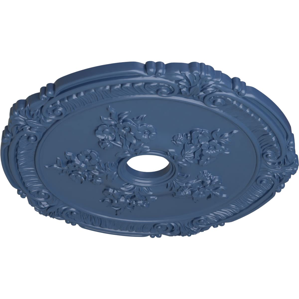 Ekena Millwork Cm26Atamf Attica With Rose Ceiling Medallion, 26''Od X 3 3/4''Id X 1 1/2''P, Hand Painted Americana