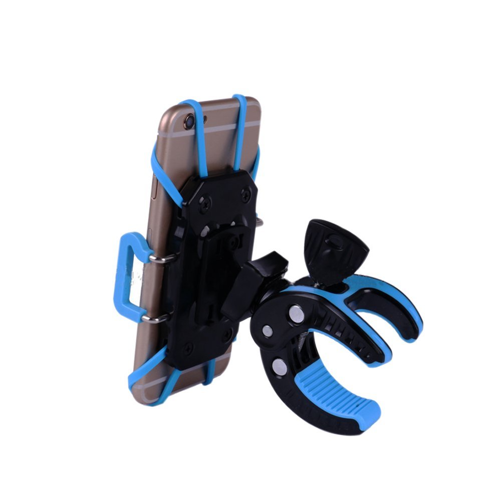 Ihens5 Bike Mount, Bike Phone Mount Motorcycle Baby Carriage Bicycle Cell Phone Holder Cradle With Rubber Strap 360 Degree Rotat
