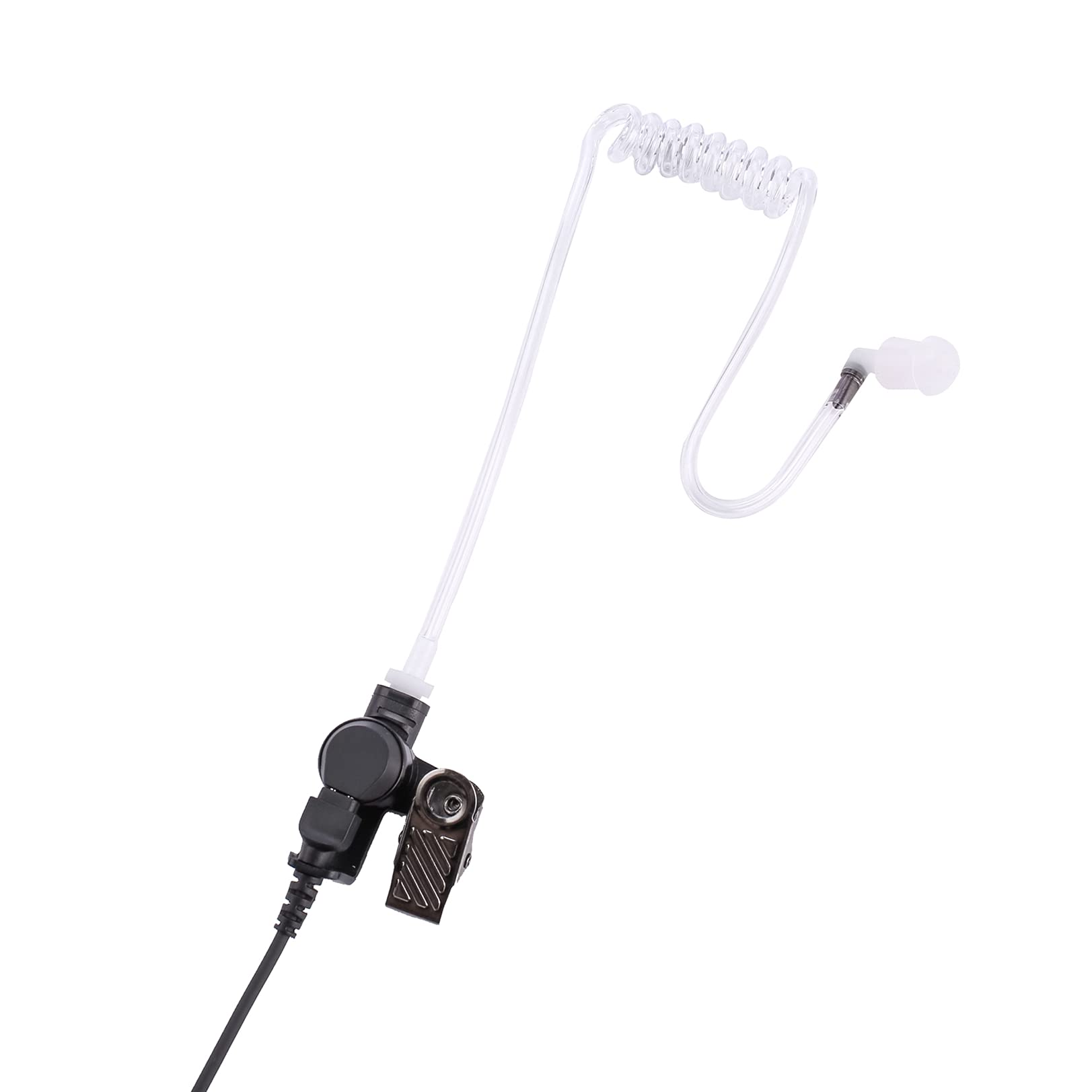 Pofenal Xpr3300E Xpr3500E Single Wire Walkie Talkie Earpiece Compatible For Xpr3500 Xpr3000 Xpr3300 With Ptt Mic Tansparent Air