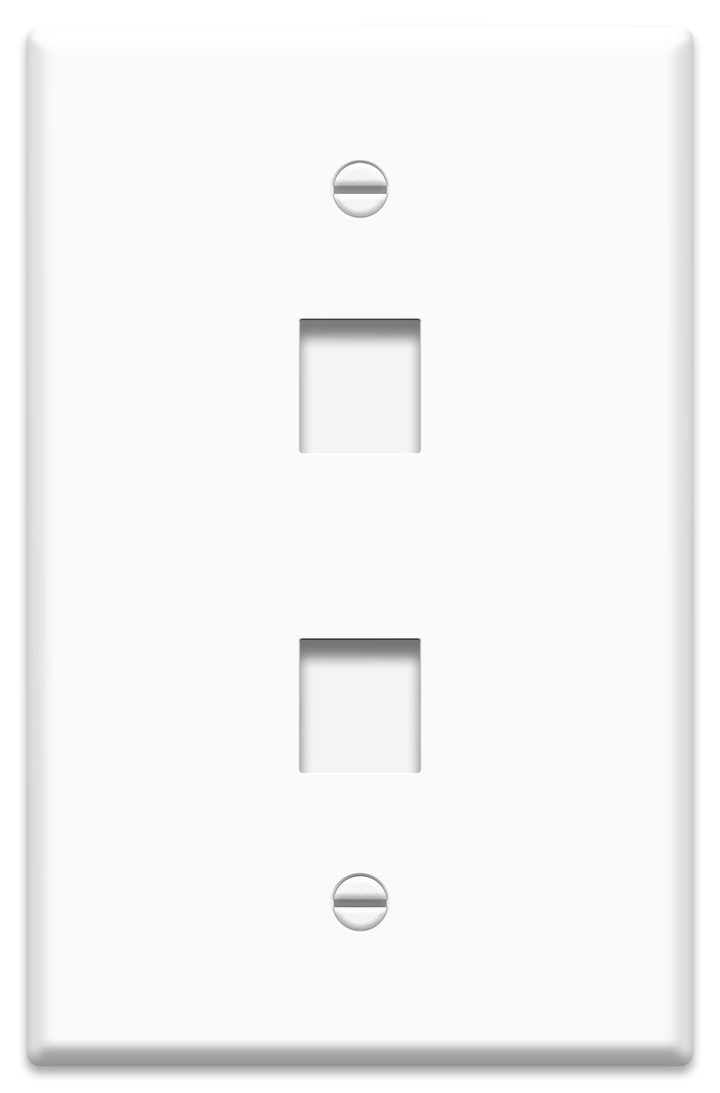 Legrand   Onq 2 Port Oversized Wall Plate, Double Gang Wall Plate, Large Wall Plate Is High Impact, Flame Retardant Plastic, Eas