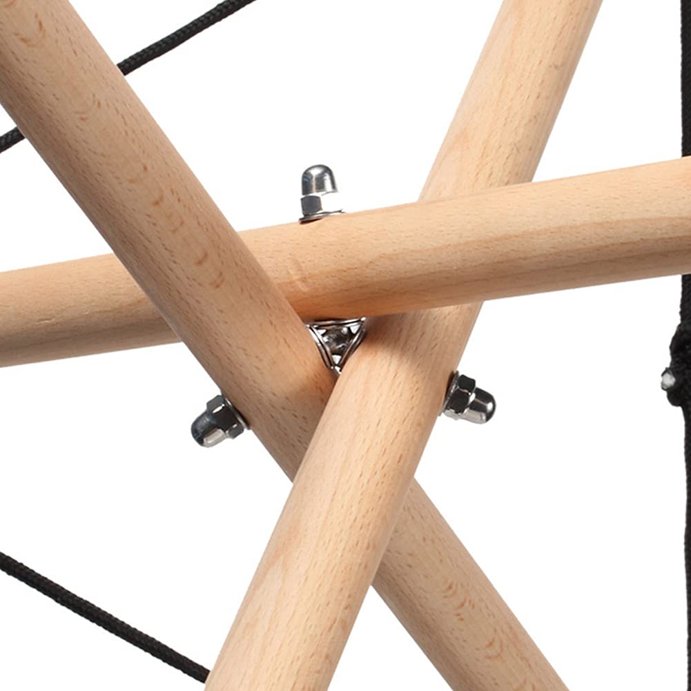 Emvanv Handpan Drum Stand, Solid Wood Adjustable Triangular Extendable Snare Holder Bracket Drum Stand(As Shown)