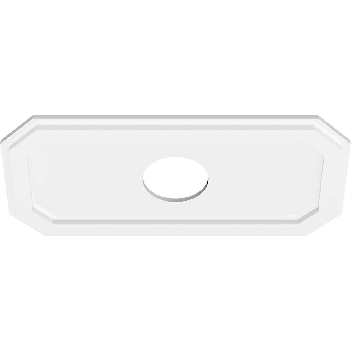 Ekena Millwork Cmp26X13Ed 05000 Emerald Architectural Grade Pvc Contemporary Urethane Ceiling Medallions 26''W X 13''H X 5''Id X