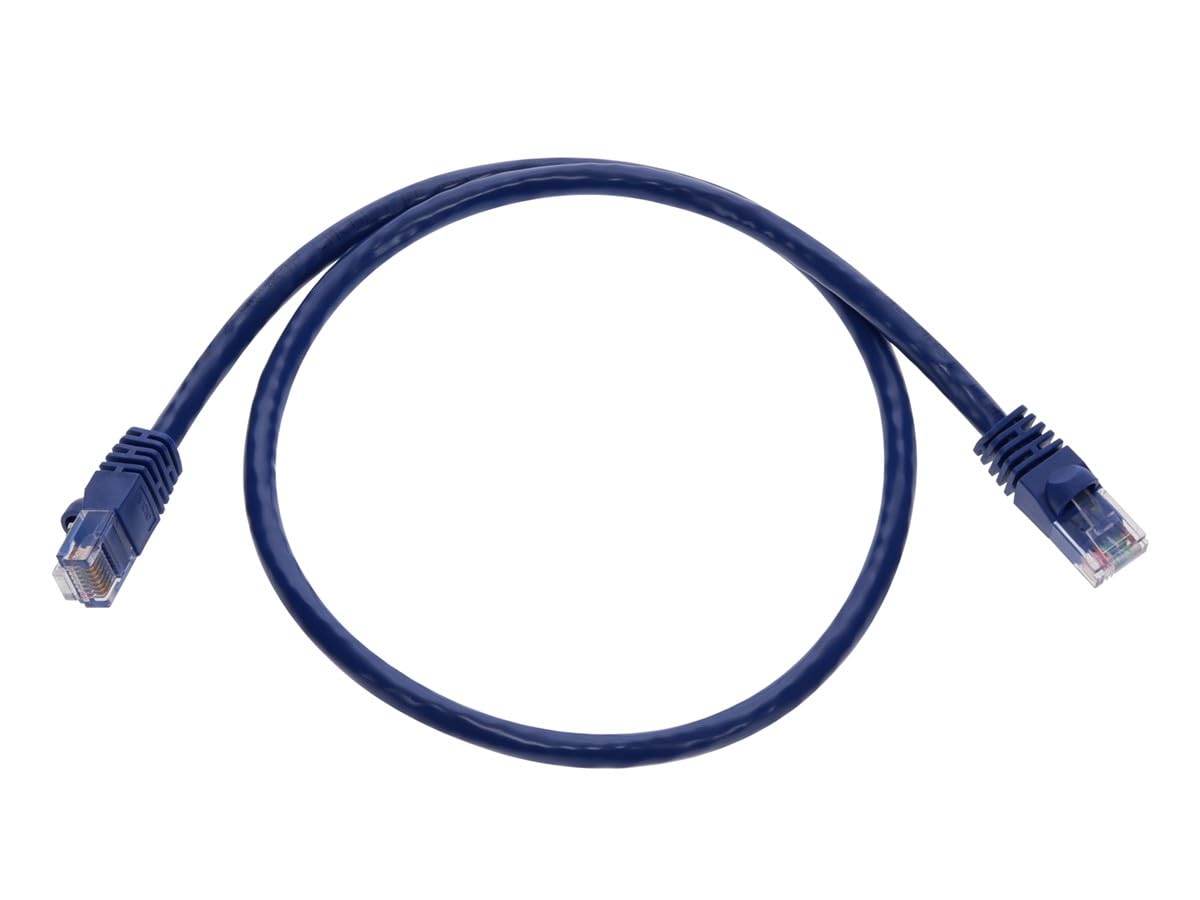 Monoprice Cat6 Ethernet Patch Cable   Snagless Rj45, Pure Bare Copper, 550Mhz, Utp, 24Awg, 2 Feet, Purple   Fullboot Series