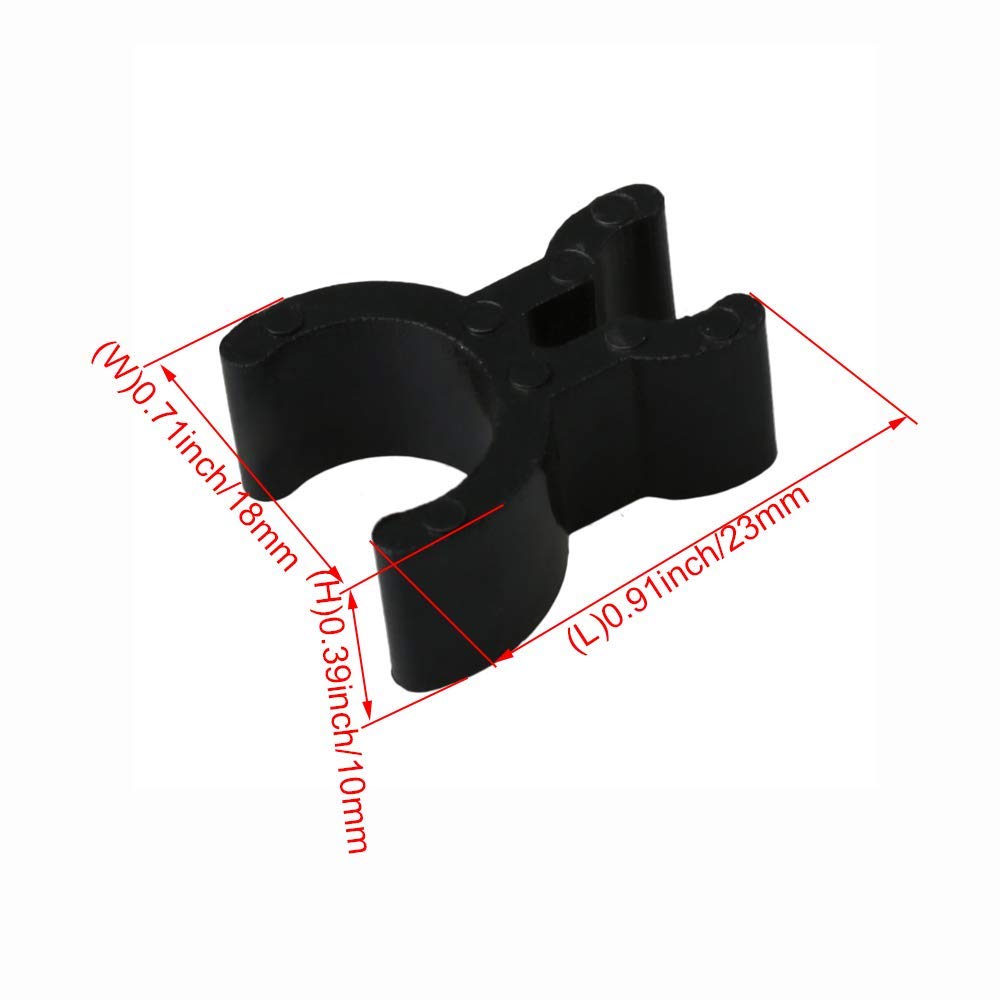 Liyafy Black French Horn Trumpet Pen Clip Brass Instrument Pencil Holder For Music Creating Make Notes 10Pcs