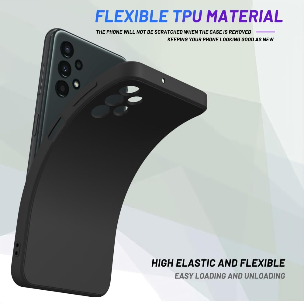 Wogroo For Samsung Galaxy A13 4G Case Black, Scratch Resistant With Soft Touch, Slim Thin Phone Cover For Samsung Galaxy A13 4G