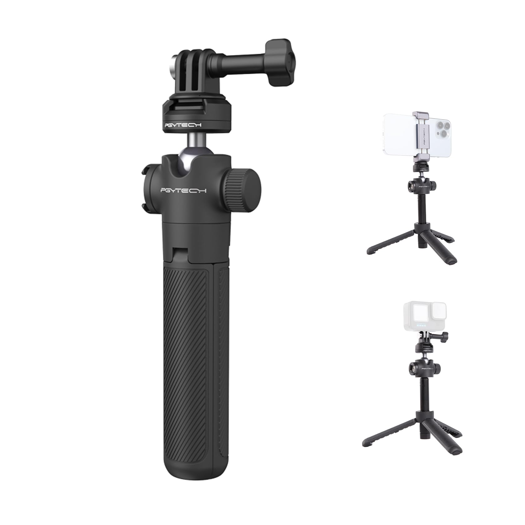 Pgytech Caplock Action Camera Extension Pole Tripod For Osmo Action 4/3/2, Osmo Pocket 2, Gopro Hero 11/10/9/8, One Rs/R/X3, Xiaoyi, Feiyu Action Camera With Pgytech'S Quick Release Design