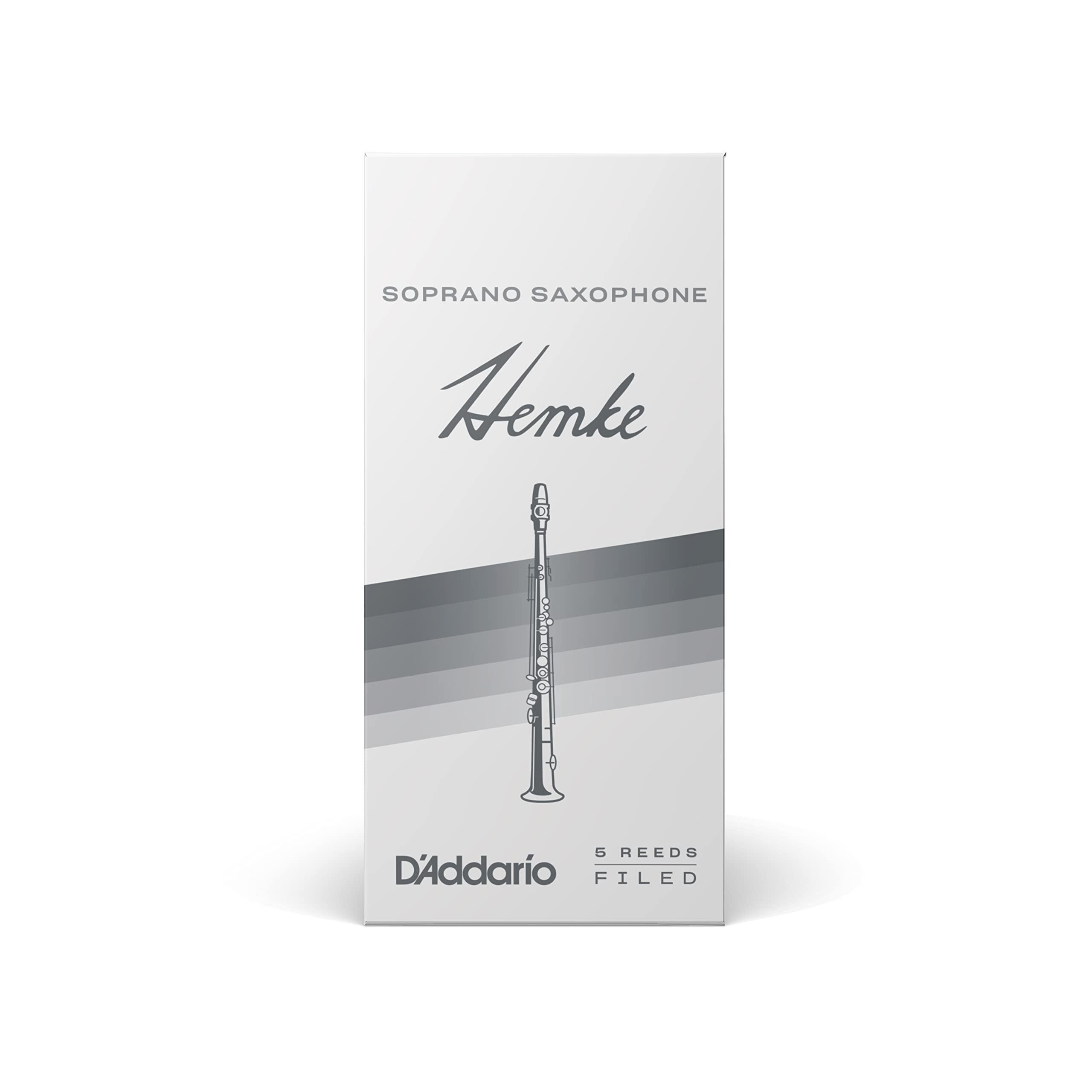 Daddario Frederick L. Hemke Soprano Saxophone Reeds, Strength 2.0, 5 Pack