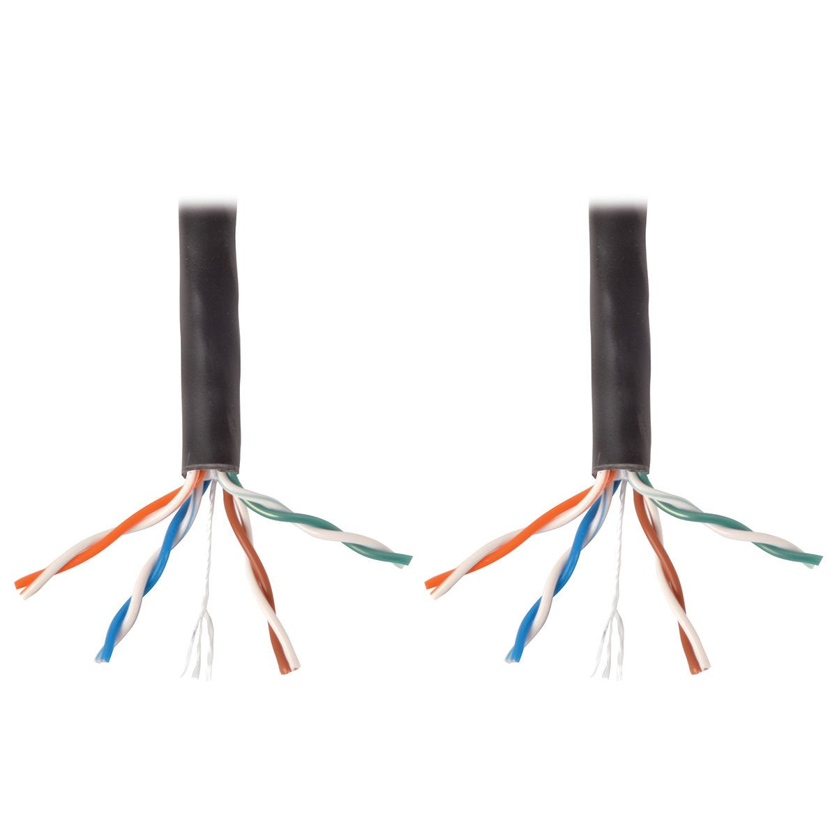 Tripp Lite Cat6 Bulk Solid Core Cable, Plenum Rated Pvc (Cmp), Gigabit, Black, 1000 (N224 01K Bk)