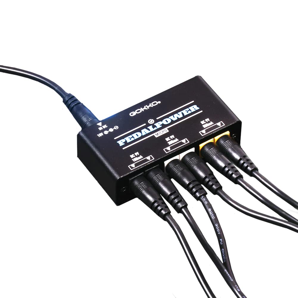 Gokko Mini Pedal Power Supply With 6 Outputs (Gk 37)