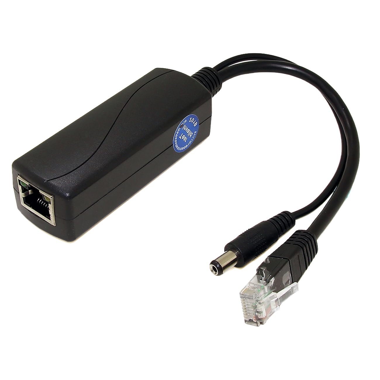 Revodata Poe Splitter Gigabit 12V/2A, Dc 5.5*2.1Mm Plug Poe To Dc 12V/2A Output, Gigabit Ethernet Comply Ieee802.3Af/At, Plug An