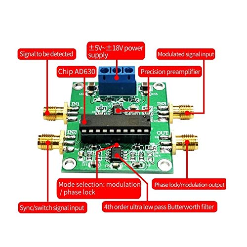Taidacent Lock In Amplifier Ad630 Module Minimum System Phase Sensitive Detection Weak Signal Conditioning Balanced Modulation