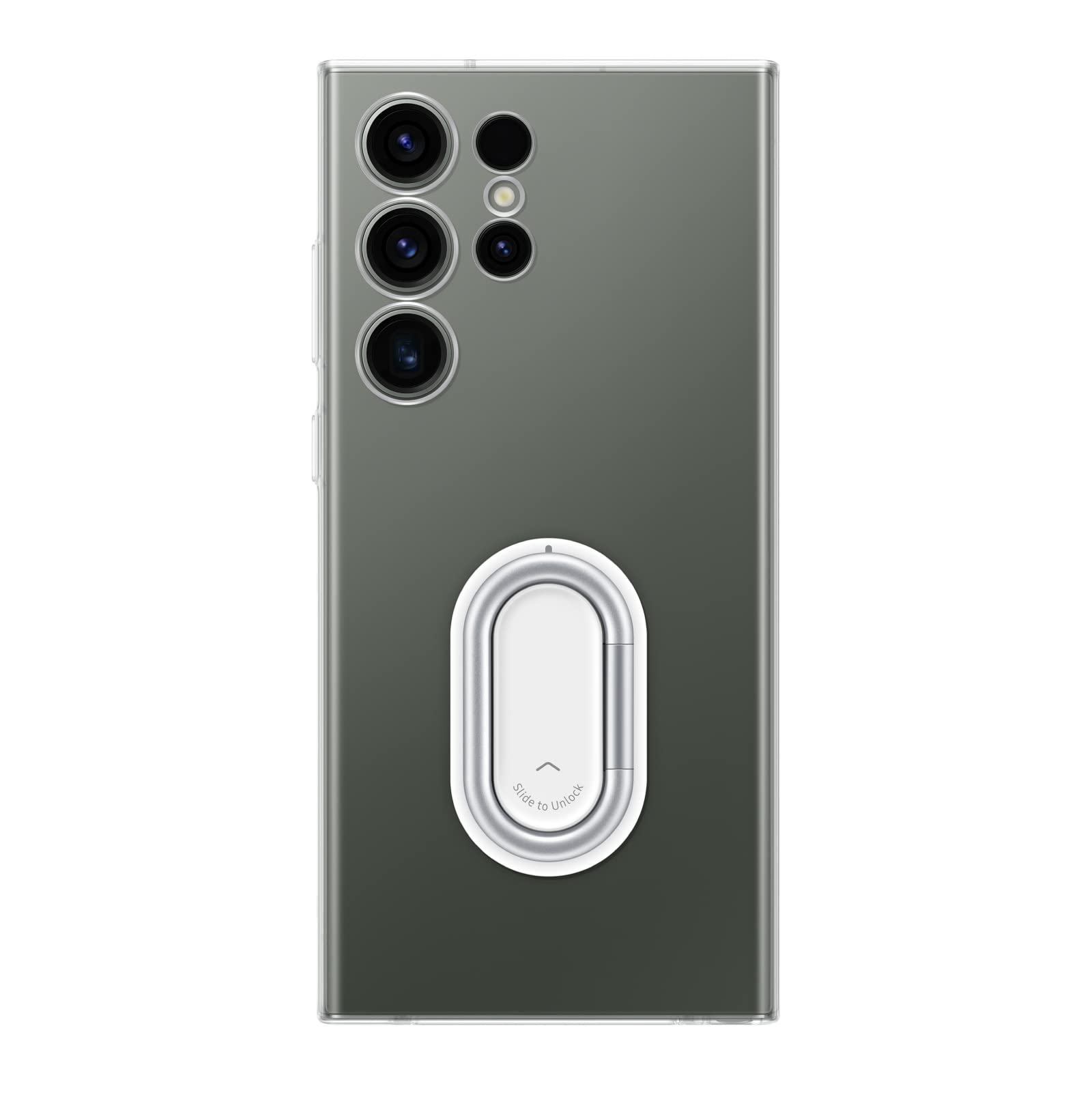 SAMSUNG Galaxy S23 Ultra Clear Gadget Phone Case, Protective Cover w/Grip, Kickstand, Premium Material, Detachable Mount for Acc