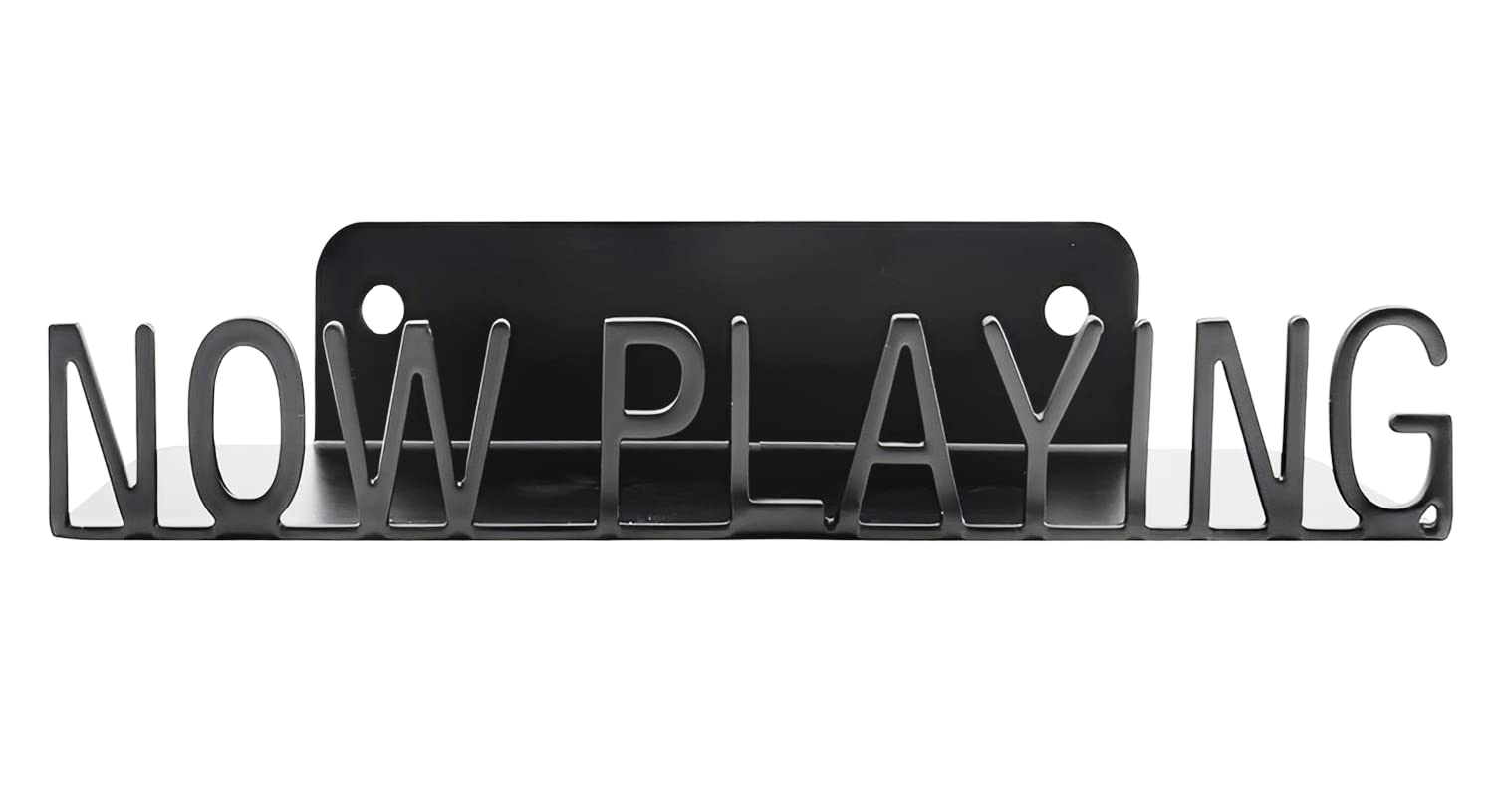 Ahomiwow Metal Now Playing Vinyl Record Stand Wall Mount Album Player Display Lp Shelf Black Modern Vintage Vinyl Record Display