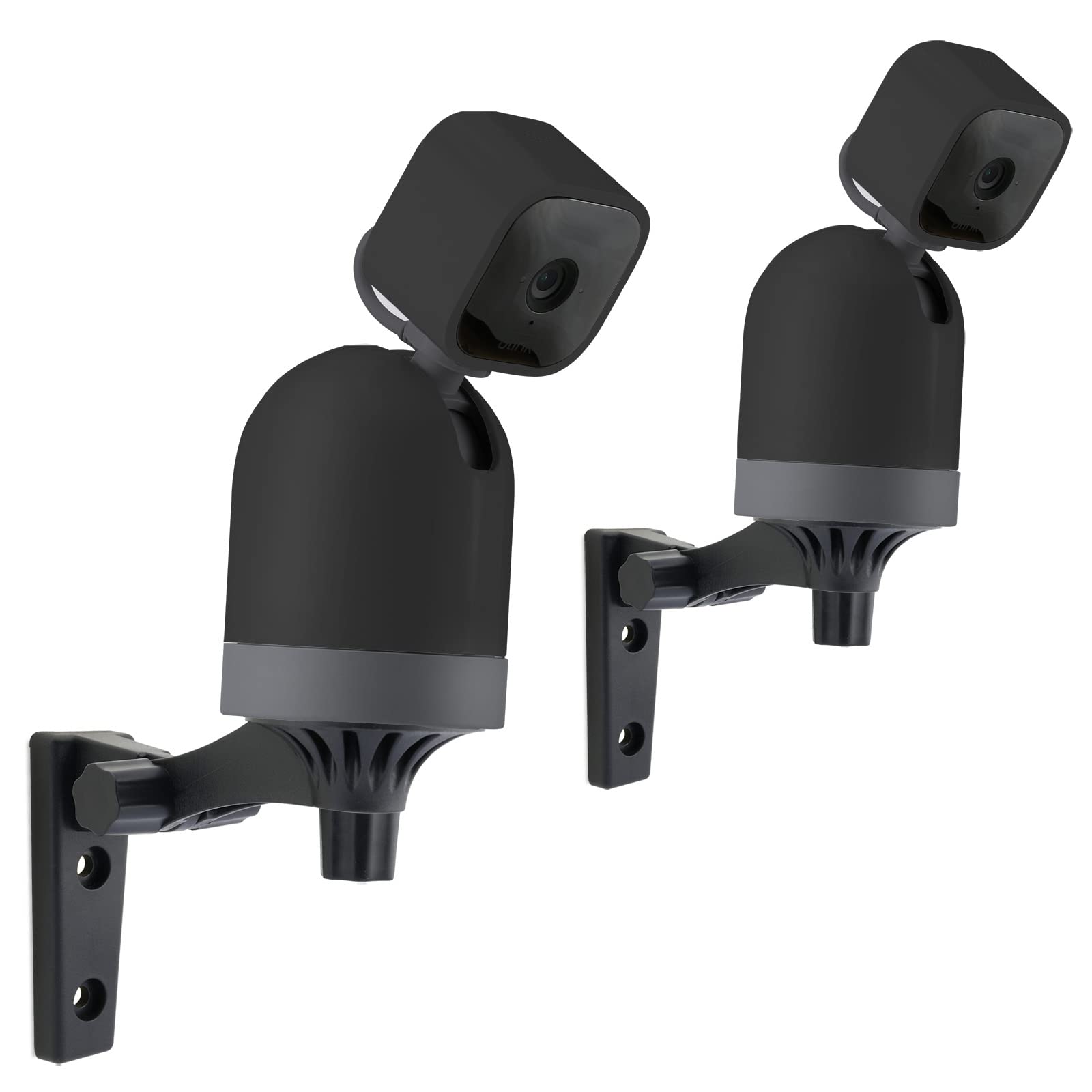 2 Pack Wall Mount Compatible For Blink Mini Pan Tilt Mount For Ceiling Black Mounting Kit 180 Degree Adjustable