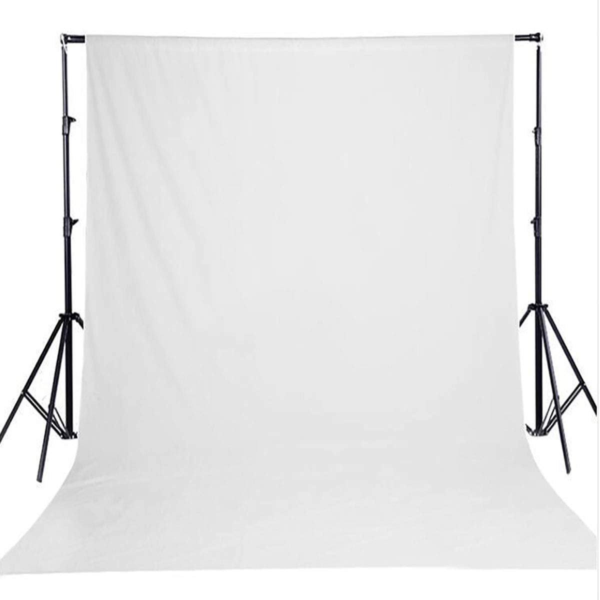 Hmtfoto 6X9Ft Video Studio Solid White Photography Backdrop Background Chromakey Muslin Portrait Background Screen For Photograp