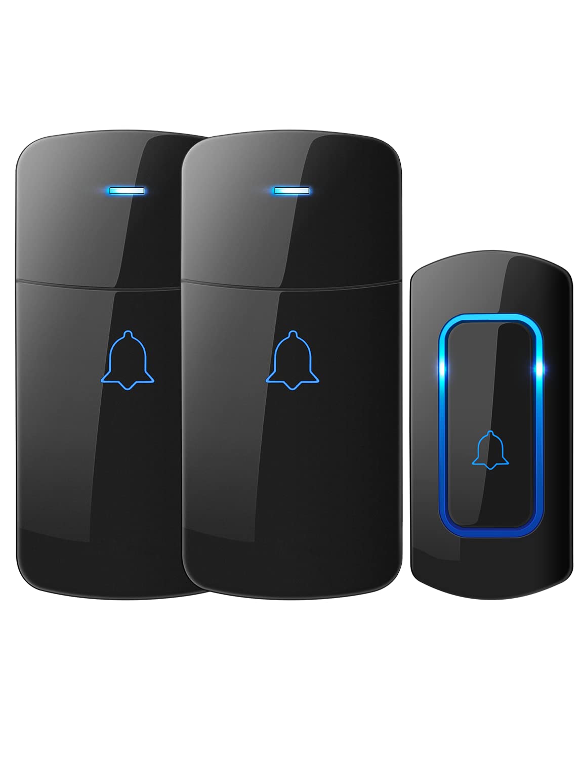 Avantek Wireless Doorbell D 3C, 1300 Ft Long Range Door Chime Kit, 52 Melodies, Up To 115Db Volume And Led Flash With 2 Plug In