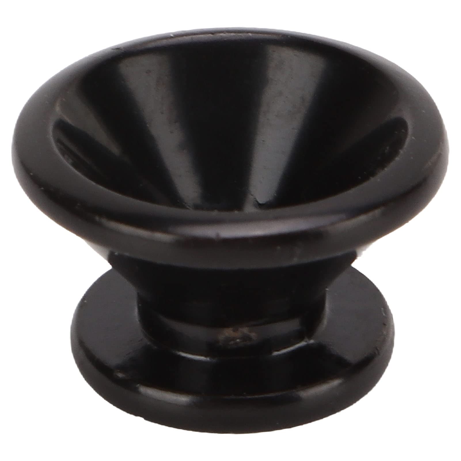 Bass Strap Lock Pins, Portable Perfect Fit Guitar Strap Lock Buttons for Musical Instrument for Music Class Black