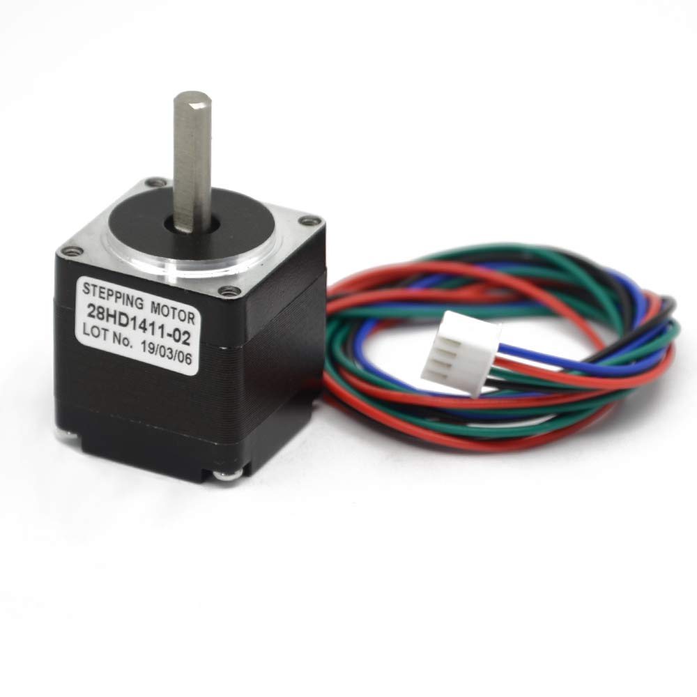 Iverntech Nema 11 Stepper Motor 28Mm Body 1.8 Stepper Angle 0.8A 2 Phase 4-Lead With 50Cm Cable For 3D Printer, Cnc Machine And