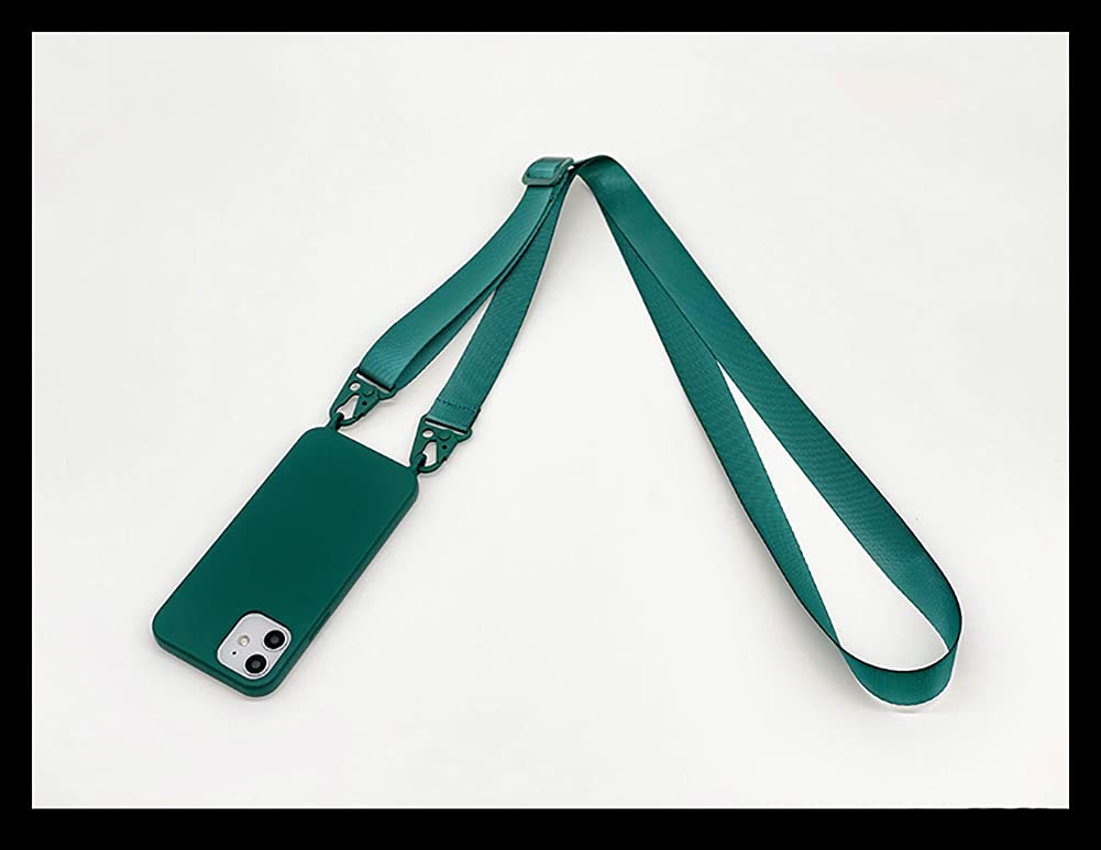 Cquukoi For Iphone 15,Crossbody Phone Case With Shoulder Strap Soft Silicone Case With Adjustable Lanyard Cute Cool Wireless Cha