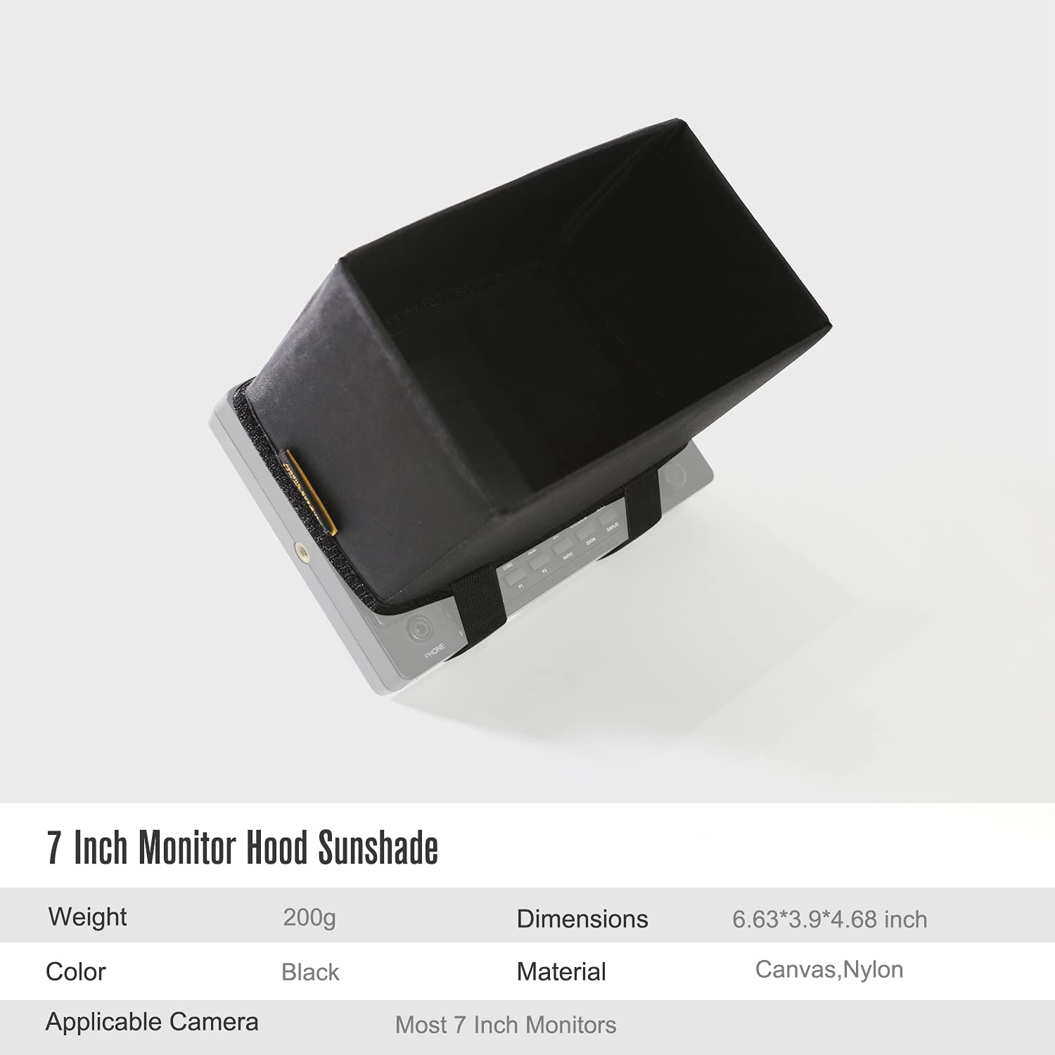 Openmoon Foldable Camera Screen Hood Monitor Hood Sunshade (7 Inch)