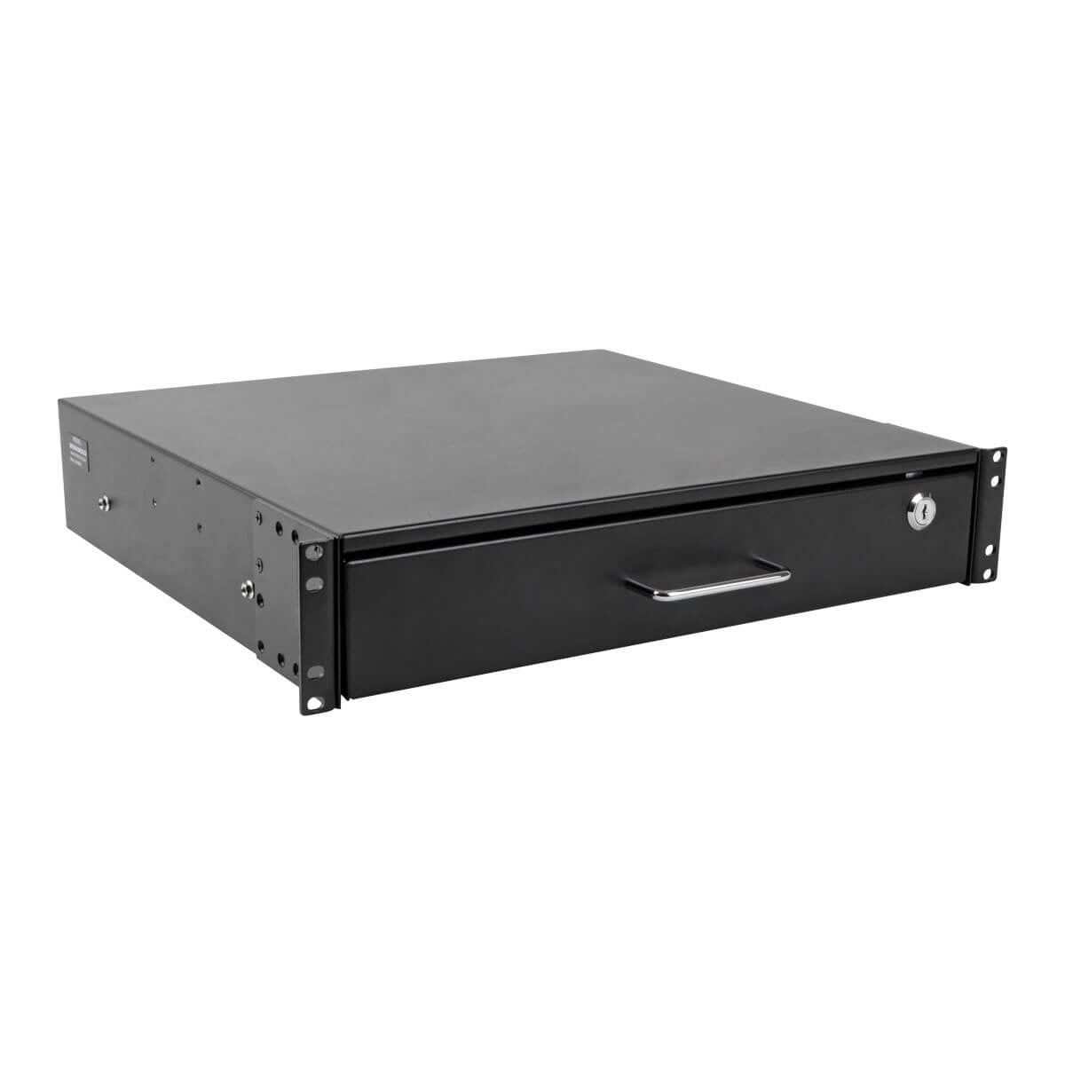 Tripp Lite 2U Locking Rackmount Storage Drawer Rack Enclosures/ Open Frame 2 Post Or 4 Post (Srdrawer2U),Black