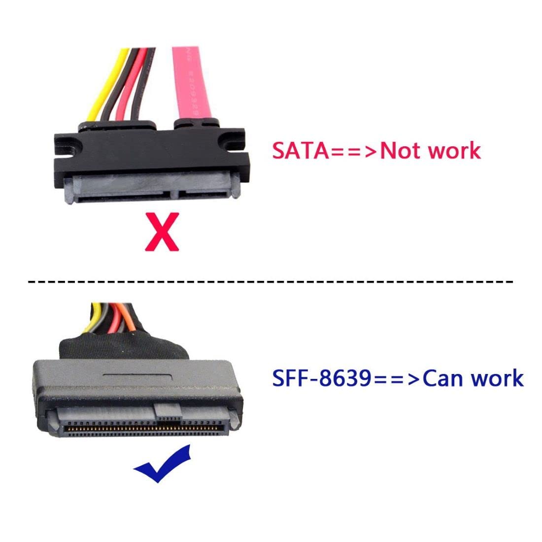 chenyang U.2 SFF-8639 to PCI-E 3.0 X4 Adapter for NVMe PCIe SSD Intel Motherboard Green