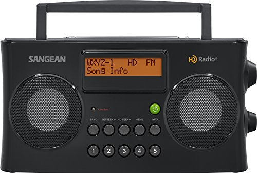 Sangean Hdr 16 Hd Radio/Fm Stereo/Am Portable Radio, Black